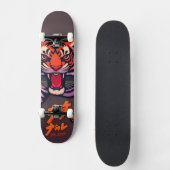 Anime tijger persoonlijk skateboard (Voorkant)
