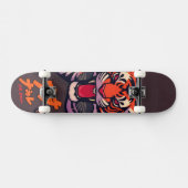 Anime tijger persoonlijk skateboard (Horizontaal)