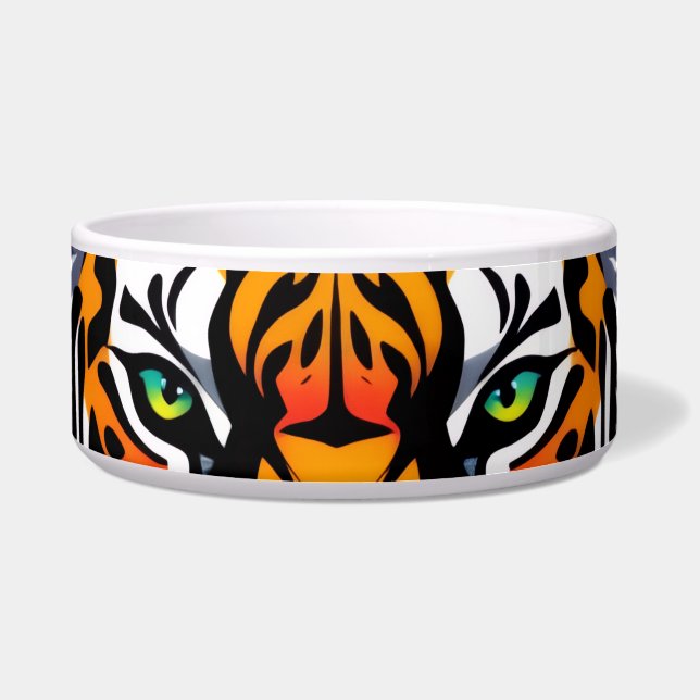 anime tijger voerbakje (Voorkant)