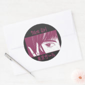 Anime Tokyo Girl Ronde Sticker (Envelop)