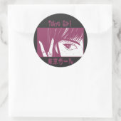 Anime Tokyo Girl Ronde Sticker (Tas)
