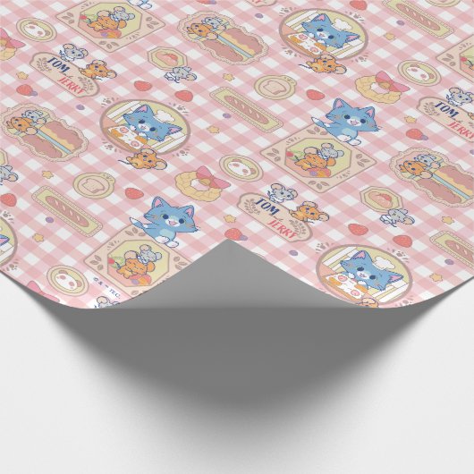 Anime Tom en Jerry Bakery Patroon Cadeaupapier (Hoek)