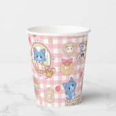 Anime Tom en Jerry Bakery Patroon Papieren Bekers (Achterkant)