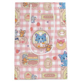 Anime Tom en Jerry Bakkerij Patroon Medium Cadeauzakje (Achterkant)