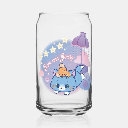 Anime Tom en Jerry Dreamy Nights Blikvorm Glas (Voorkant)
