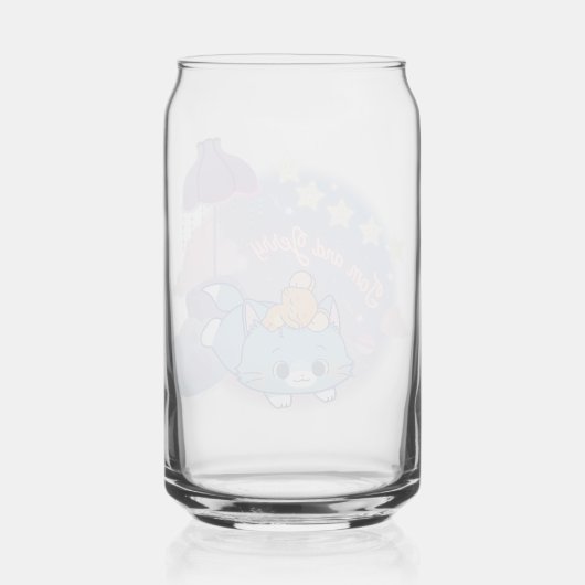 Anime Tom en Jerry Dreamy Nights Blikvorm Glas (Achterkant)