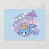 Anime Tom en Jerry Dreamy Nights Briefkaart (Voorkant)