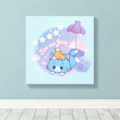 Anime Tom en Jerry Dreamy Nights Canvas Afdruk (Insitu (Houten vloer))