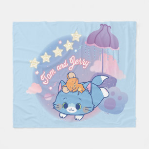 Anime Tom en Jerry Dreamy Nights Fleece Deken