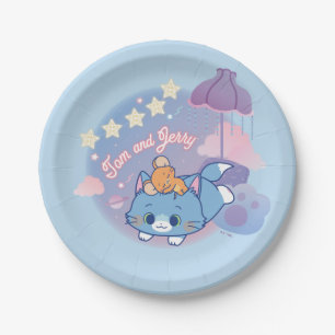 Anime Tom en Jerry Dreamy Nights Papieren Bordje