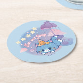 Anime Tom en Jerry Dreamy Nights Ronde Kartonnen Onderzetter (Gebogen)