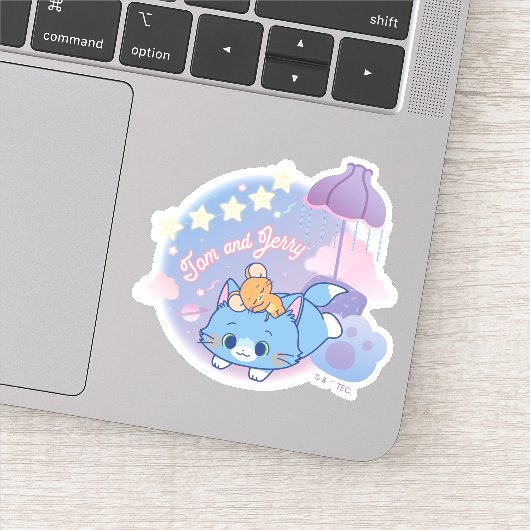 Anime Tom en Jerry Dreamy Nights Sticker (Detail)