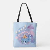 Anime Tom en Jerry Dreamy Nights Tote Bag (Achterkant)