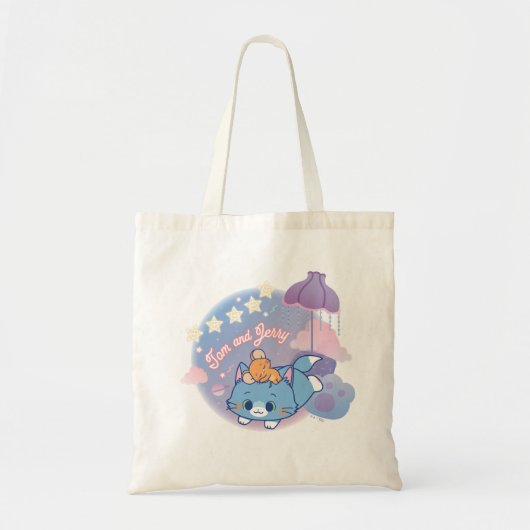 Anime Tom en Jerry Dreamy Nights Tote Bag (Voorkant)