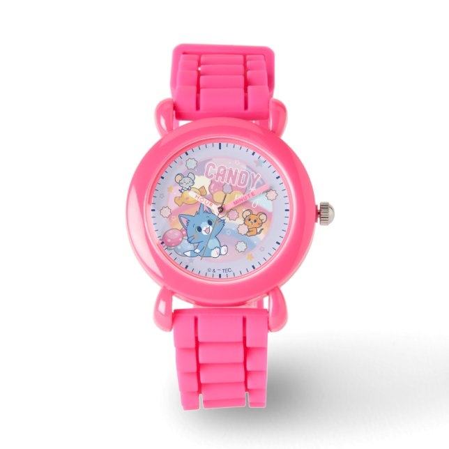 Anime Tom en Jerry Snoep Party Horloge (Voorkant)