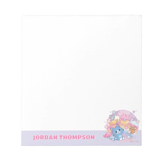 Anime Tom en Jerry Snoep Party Notitieblok (Voorkant)