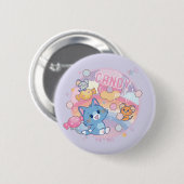 Anime Tom en Jerry Snoep Party Ronde Button 5,7 Cm (Voorkant /achterkant)