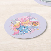 Anime Tom en Jerry Snoep Party Ronde Kartonnen Onderzetter (Gebogen)