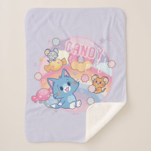 Anime Tom en Jerry Snoep Party Sherpa Deken