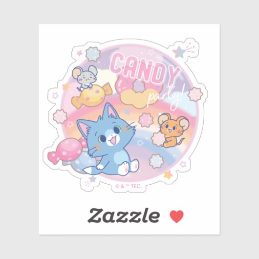 Anime Tom en Jerry Snoep Party Sticker (Vel)