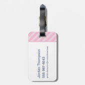 Anime Tom en Jerry Strawberry Fun Bagagelabel (Achterkant verticaal)