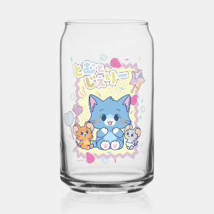 Anime Tom en Jerry Strawberry Fun Blikvorm Glas