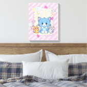 Anime Tom en Jerry Strawberry Fun Canvas Afdruk (Insitu (Slaapkamer))