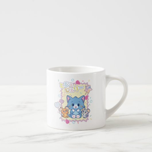 Anime Tom en Jerry Strawberry Fun Espresso Kop (Rechts)