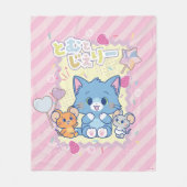 Anime Tom en Jerry Strawberry Fun Fleece Deken (Voorkant)