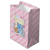 Anime Tom en Jerry Strawberry Fun Medium Cadeauzakje (Voorkant Gekanteld)