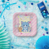 Anime Tom en Jerry Strawberry Fun Papieren Bordje (Feest)