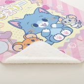 Anime Tom en Jerry Strawberry Fun Sherpa Deken (3/4)