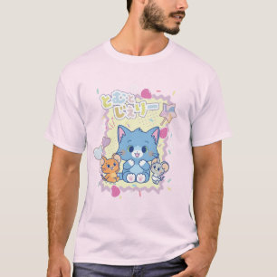 Anime Tom en Jerry Strawberry Fun T-shirt