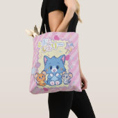 Anime Tom en Jerry Strawberry Fun Tote Bag (Dichtbij)