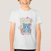 Anime Tom en Jerry Strawberry Fun Tri-Blend Shirt (Voorkant)