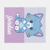 Anime Tom en Jerry - Tom Fleece Deken (Voorkant (Horizontaal))