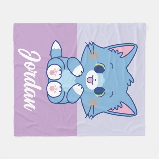 Anime Tom en Jerry - Tom Fleece Deken (Voorkant (Horizontaal))