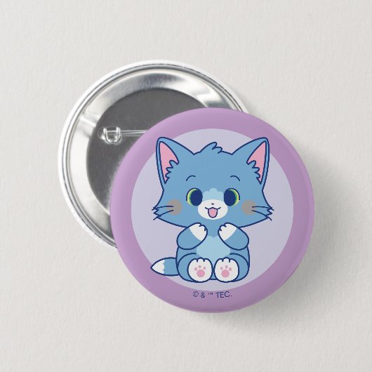 Anime Tom en Jerry - Tom Ronde Button 5,7 Cm (Voorkant /achterkant)