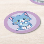 Anime Tom en Jerry - Tom Ronde Kartonnen Onderzetter (Gebogen)