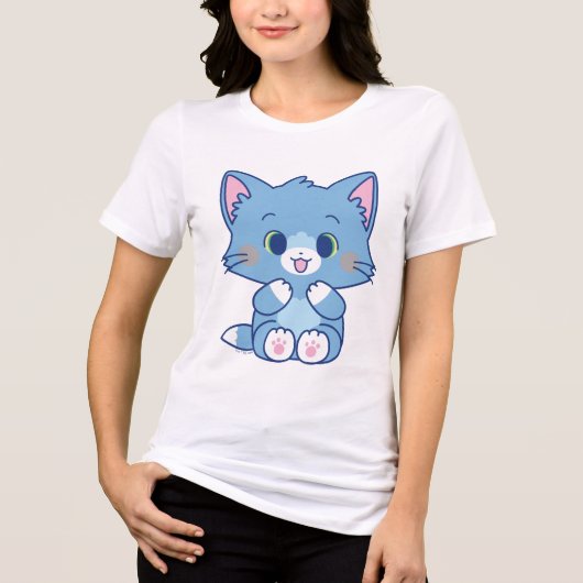Anime Tom en Jerry - Tom Tri-Blend Shirt (Voorkant)