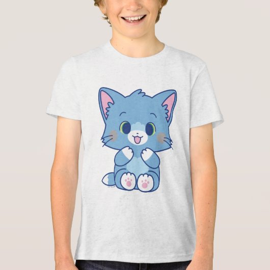 Anime Tom en Jerry - Tom Tri-Blend Shirt (Voorkant)