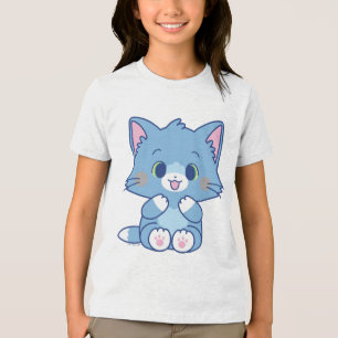 Anime Tom en Jerry - Tom Tri-Blend Shirt