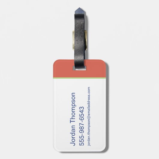 Anime Tom, Jerry en Tuffy Apple Patroon Bagagelabel (Achterkant verticaal)