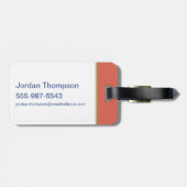 Anime Tom, Jerry en Tuffy Apple Patroon Bagagelabel (Achterkant horizontaal)