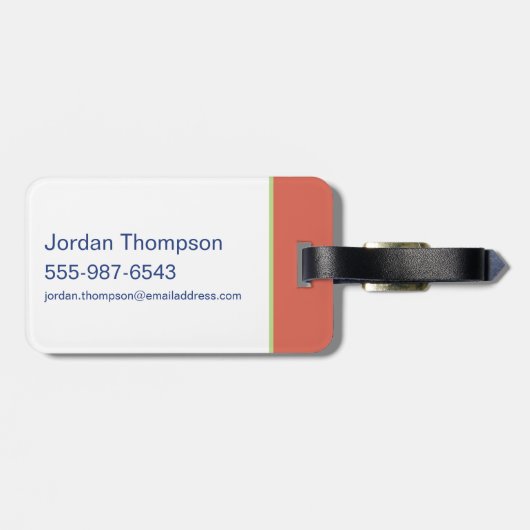 Anime Tom, Jerry en Tuffy Apple Patroon Bagagelabel (Achterkant horizontaal)