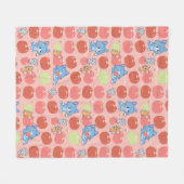 Anime Tom, Jerry en Tuffy Apple Patroon Fleece Deken (Voorkant (Horizontaal))