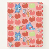 Anime Tom, Jerry en Tuffy Apple Patroon Notitieboek (Achterkant)
