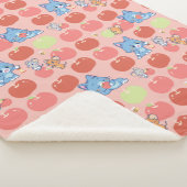 Anime Tom, Jerry en Tuffy Apple Patroon Sherpa Deken (3/4)