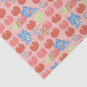 Anime Tom, Jerry en Tuffy Apple Patroon Tissuepapier (Detail)