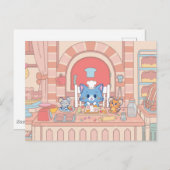 Anime Tom, Jerry en Tuffy Bakery Briefkaart (Voorkant / Achterkant)
